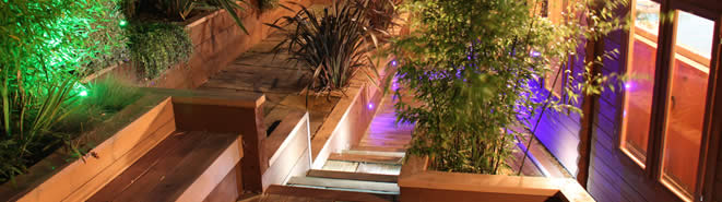 Garden lighting design